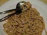 Spaghetti with Bear's garlic Pesto