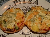 Flat pita bread Pizza