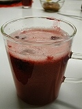 Cold raspberry punch